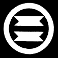丸に横二つ切竹矢筈